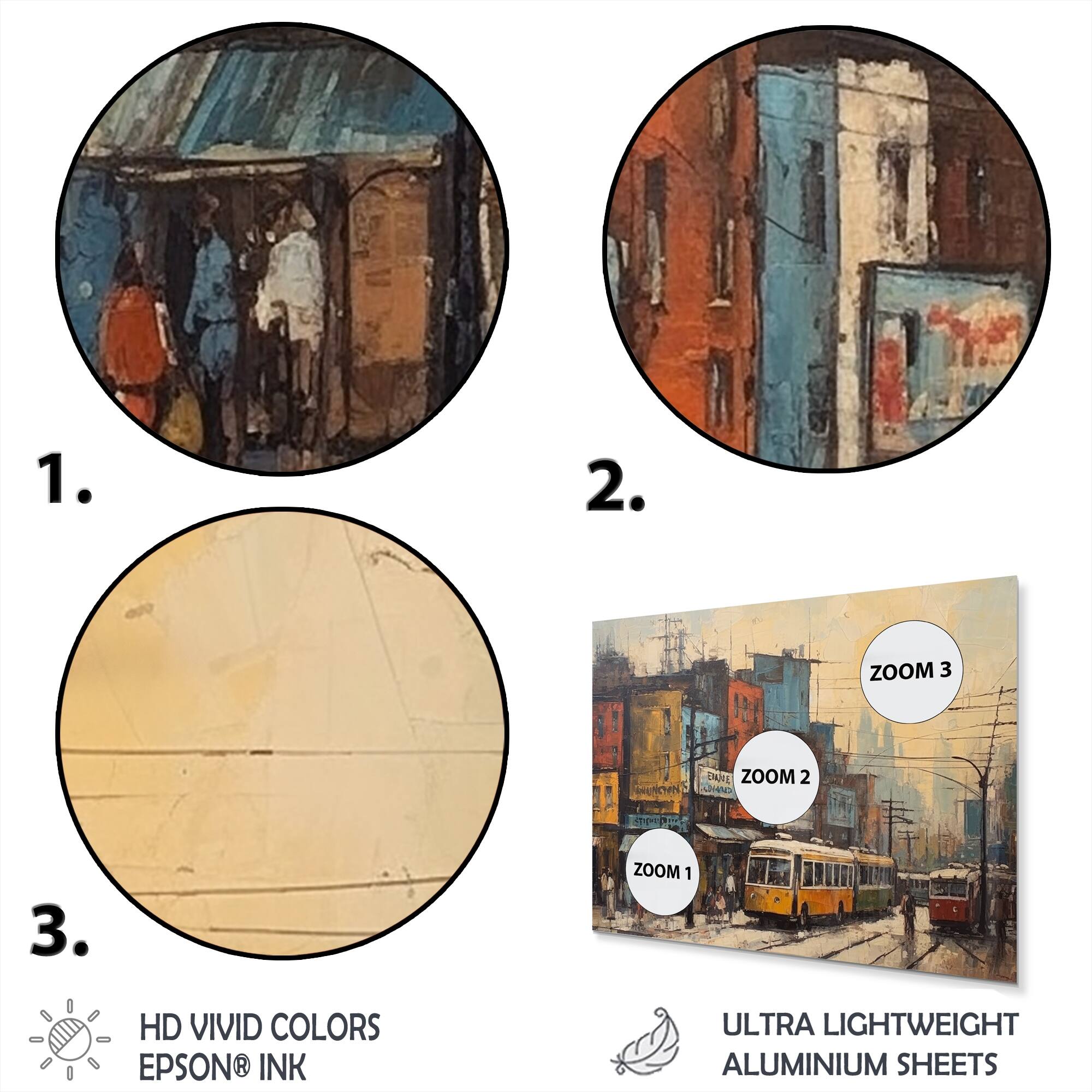 Designart "Yellow And Orange Metropolitan Marvels" City Architecture